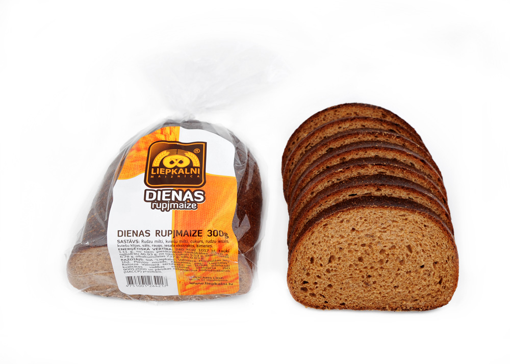 Ржаной хлеб "Dienas" (половинка)