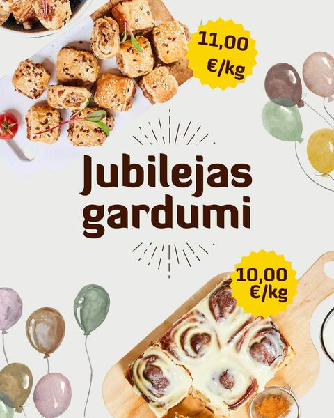 Mūsu Rīgas firmas veikalam aprit 2 gadi, aicinām uz jubilejas gardumiem!