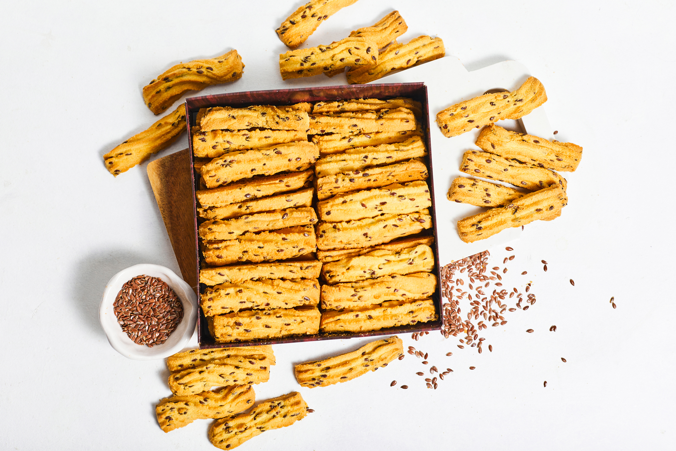 Чайное печенье с семенами