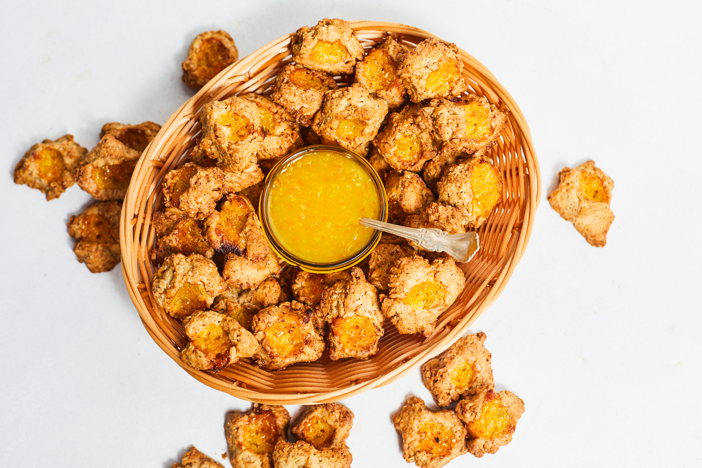 Pilngraudu pārslu-apelsīnu cepumi