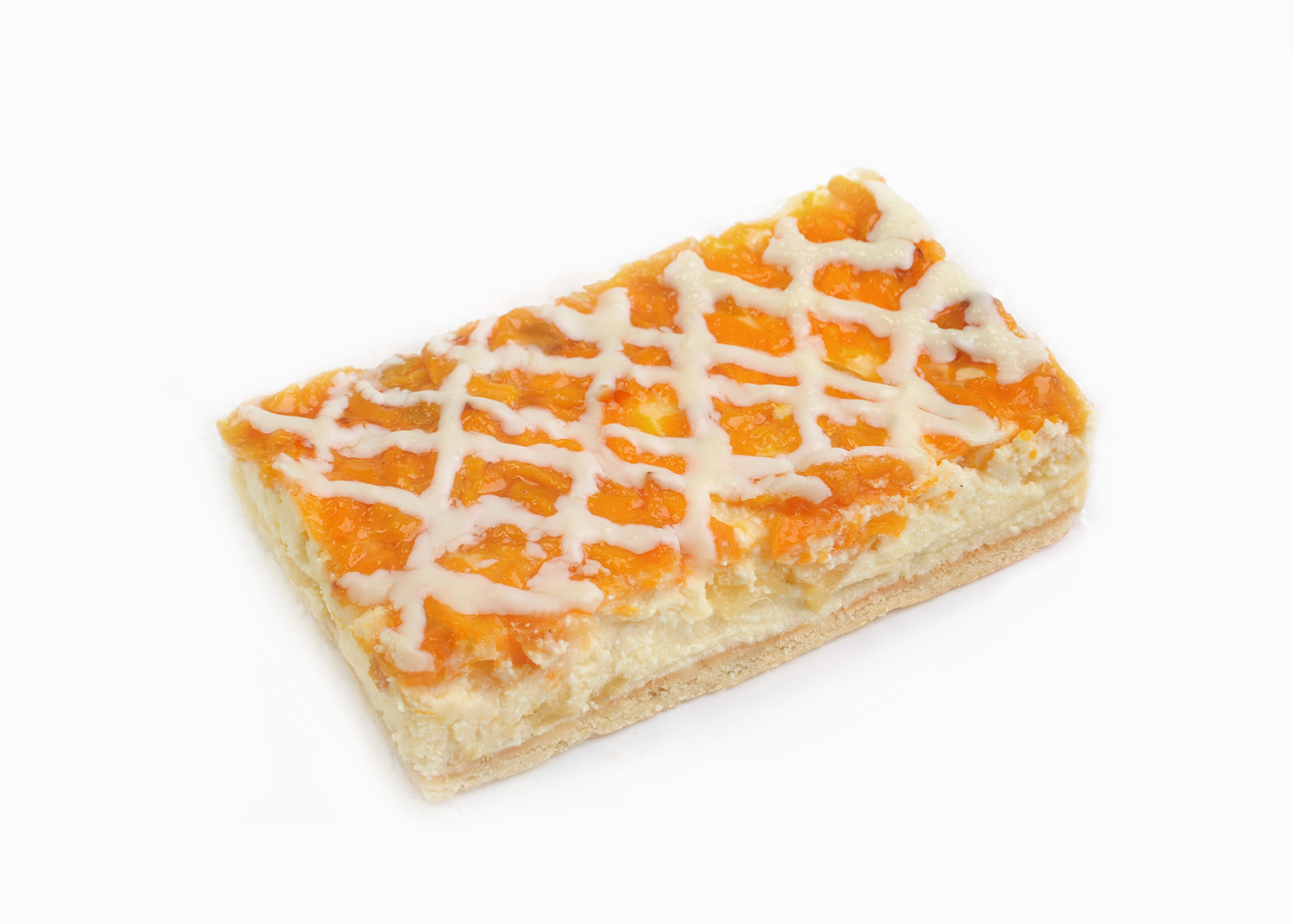 Biezpiena plātsmaize ar ananāsiem un persikiem