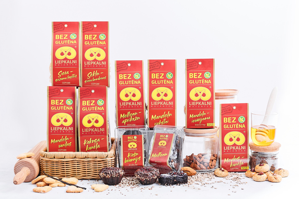 Liepkalnu sortimentu papildina produkti bez glutēna